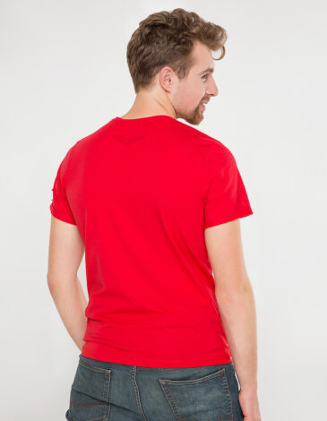 Men's T-Shirt Sikorsky. Color red. .