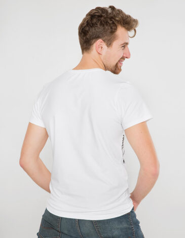 Men's T-Shirt Eagle. Color white. Unisex T-shirt (men’s sizes).