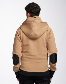 Men's Hoodie Syla. Color sand. 1.