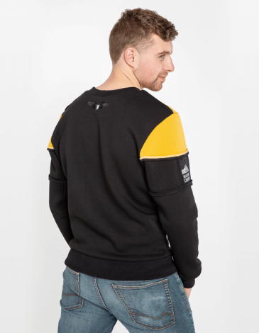 Men's Sweatshirt Marmarosy. Color yellow. .