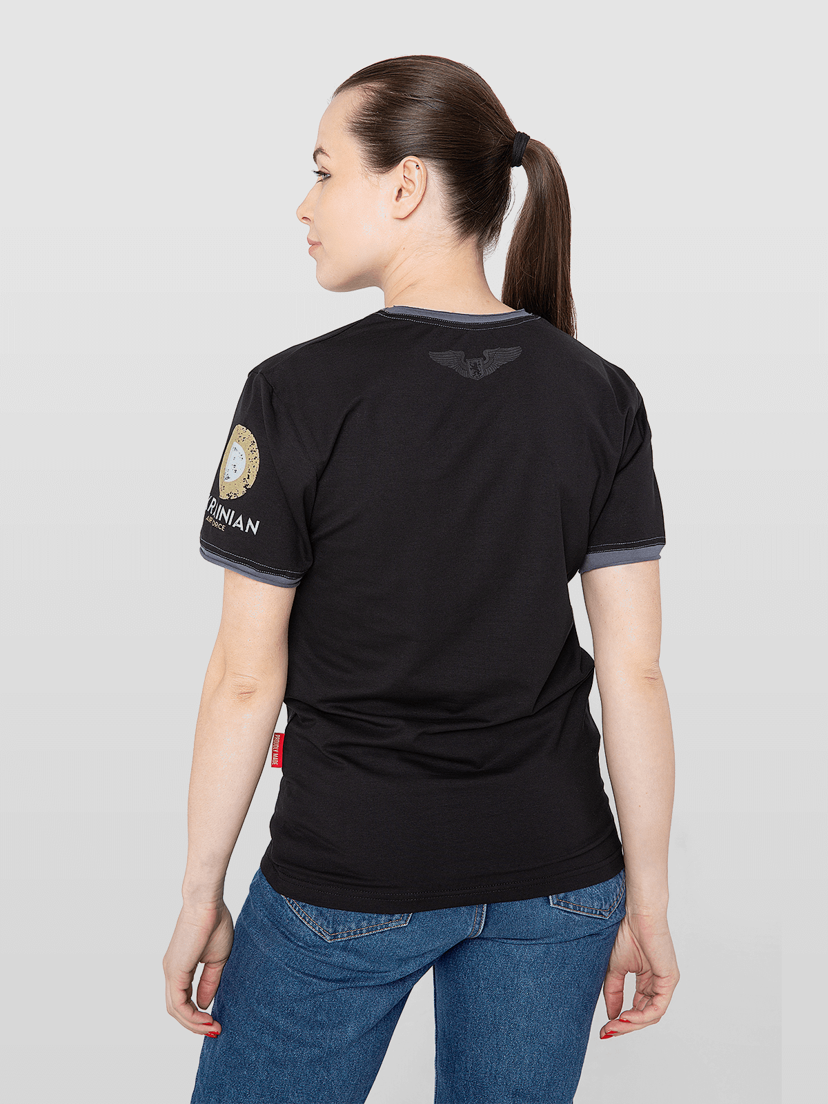 Women's T-Shirt 114 Brigade. Color black. 1.