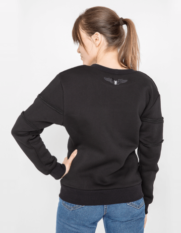 Women's Sweatshirt Marmarosy. Color black. 1.