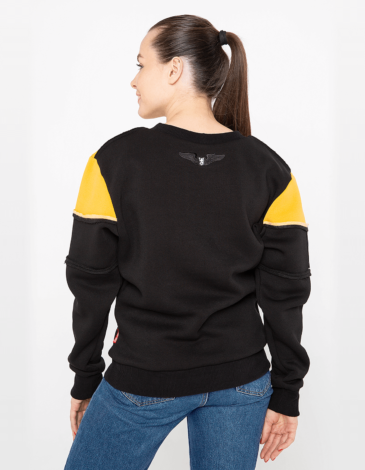 Women's Sweatshirt Marmarosy. Color yellow. .