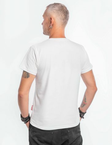 Men's T-Shirt Flu. Color off-white. 1.