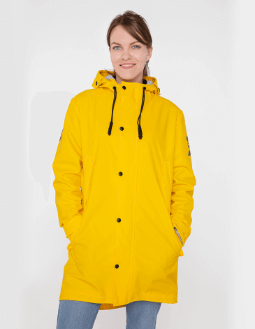 Women's Raincoat From Lviv With Rain. Color yellow. .