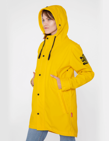 Women's Raincoat From Lviv With Rain. Color yellow. .