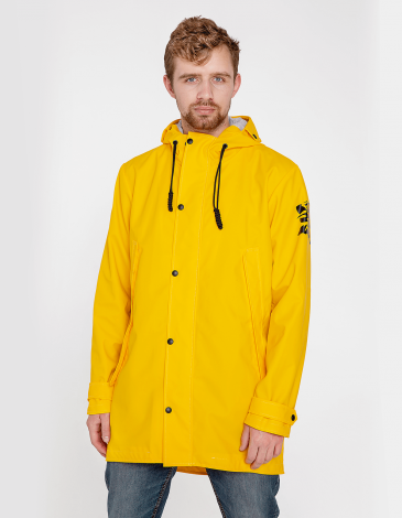 Men's Raincoat From Lviv With Rain. Color yellow. .