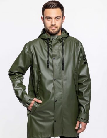 Men's Raincoat From Lviv With Rain. Color khaki. 1.