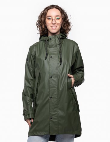 Women's Raincoat From Lviv With Rain. Color khaki. 1.