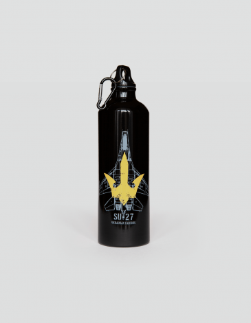 Flask Su-27. Color black. Volume: 800 ml
Material: metal  Wash the flask from the inside before using;
● Image applying technique — cold decal.