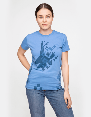 Women's T-Shirt 831 Brigade. Color sky blue. .