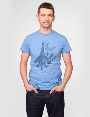 Men's T-Shirt 831 Brigade. Color sky blue. .