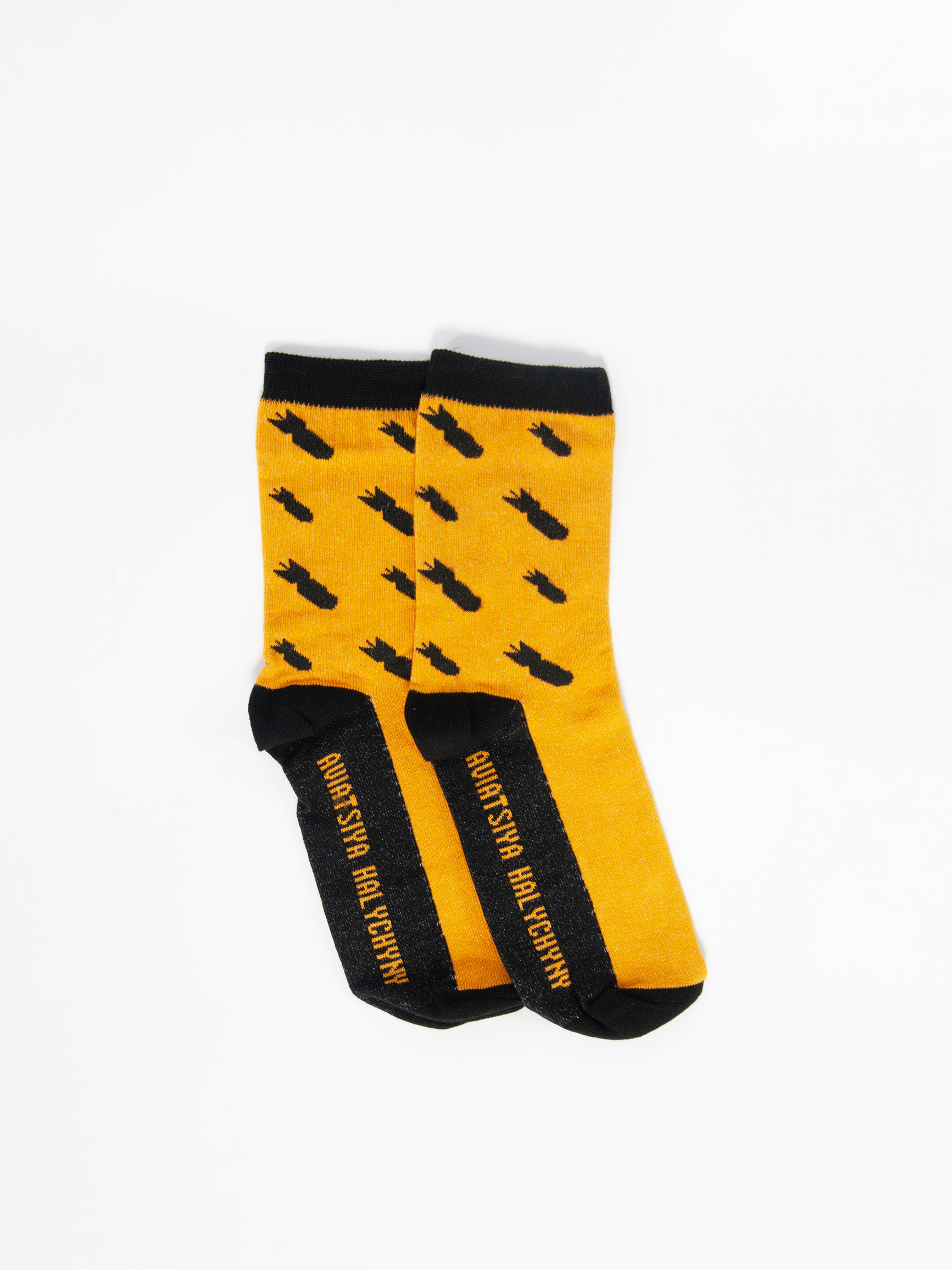 Шкарпетки Бомби. Колір жовтий. 2.