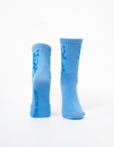 Socks Lion. Color sky blue. 2.