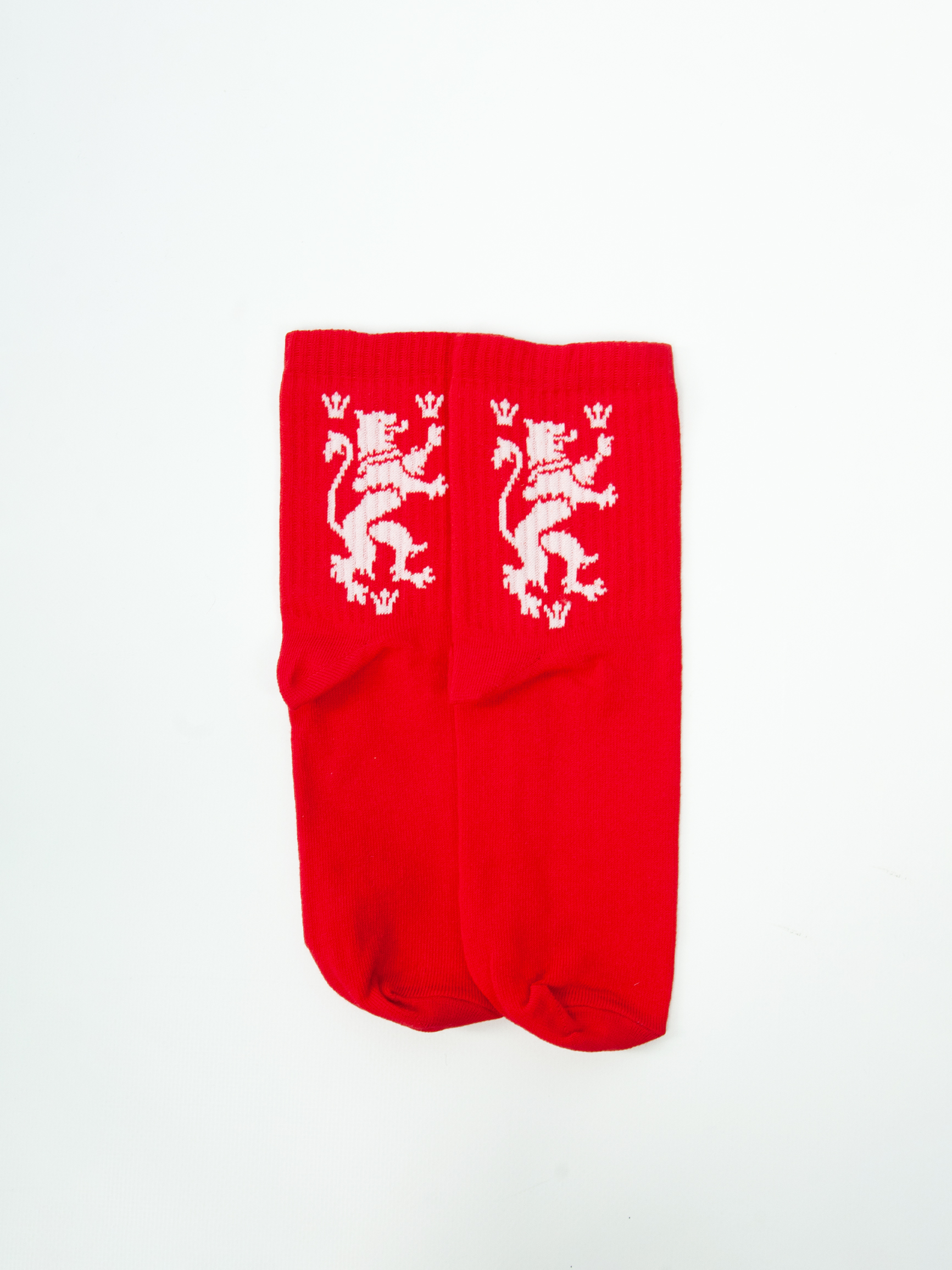 Socks Lion. Color red. 2.