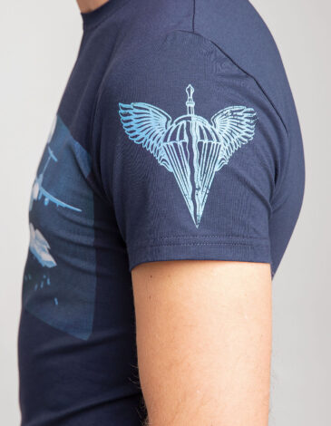 Men's T-Shirt Airborn. Color navy blue. .