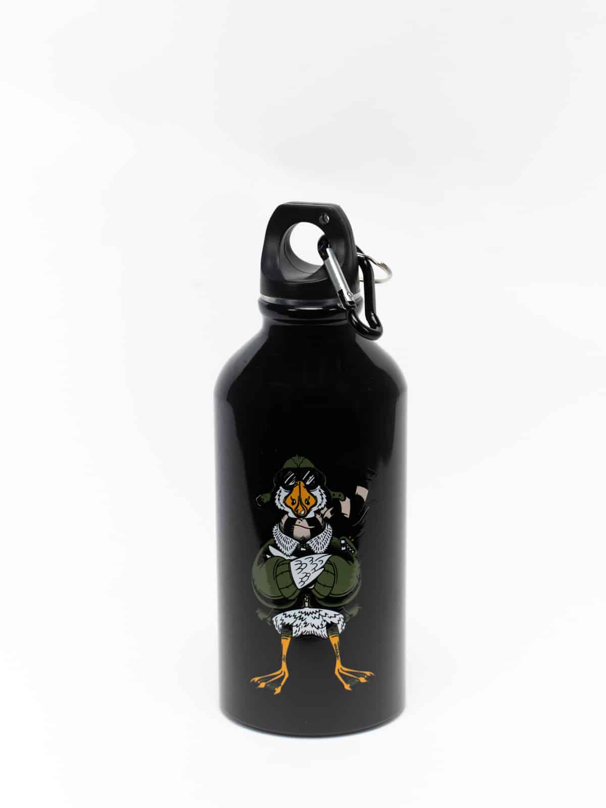 Kids Flask Goose. Color black. Wash the flask from the inside before using;
● Image applying technique — cold decal.