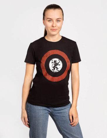 Women's T-Shirt Lion (Roundel). Color black. 1.