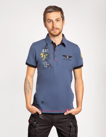 Men's Polo Shirt 831 Brigade. Color denim. .