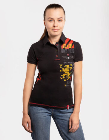 Women's Polo Shirt Lwo. Color black. 1.