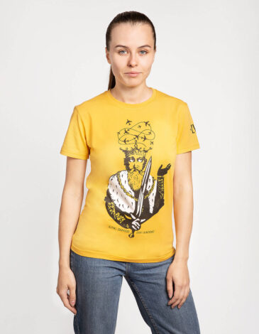 Women's T-Shirt Danylo. Color yellow. .