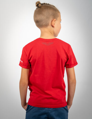 Kids T-Shirt Sikorsky. Color red. .