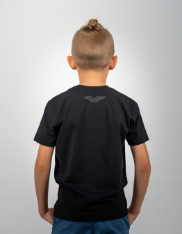 Kids T-Shirt Lion (Roundel). Color black. 1.