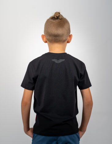 Kids T-Shirt Lion (Roundel). Color black. 1.