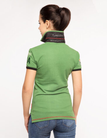 Women's Polo Shirt Ivan Franko. Color green. .