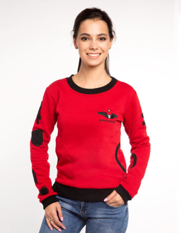 Women's Sweatshirt Ua. Color red. 1.