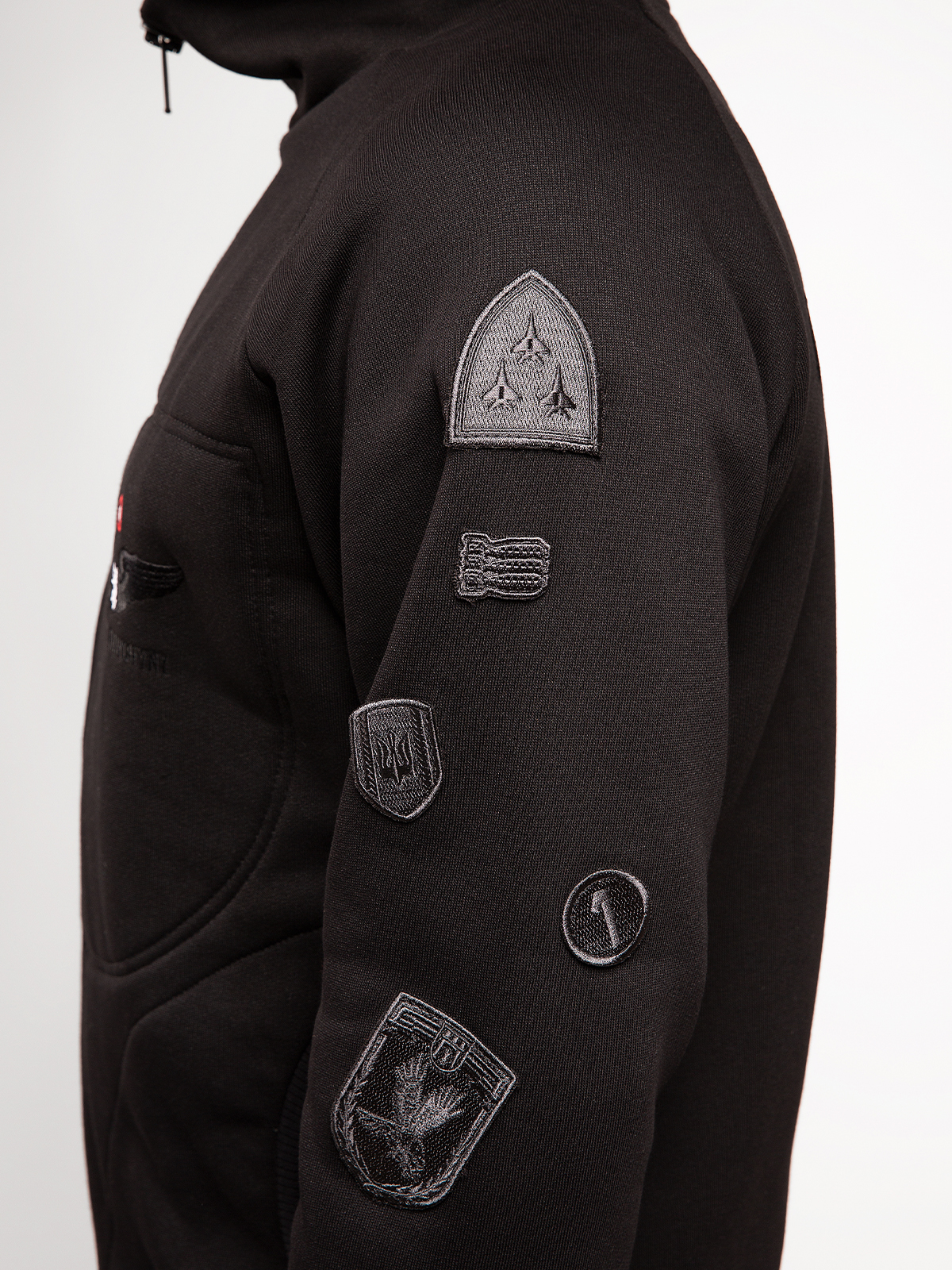 Women's Zippered Cardigan 114 Brigade. Color black. 5.