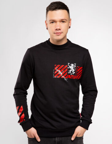 Men's Long Sleeve See You In Lviv. Color black. Material: 97% cotton, 3% spandex.