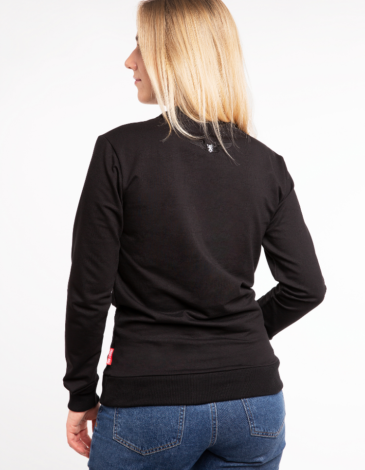 Women's Long Sleeve Syla. Color black. .