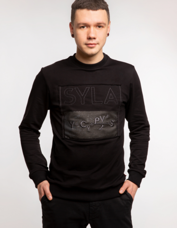 Men's Long Sleeves Syla. Color black. .