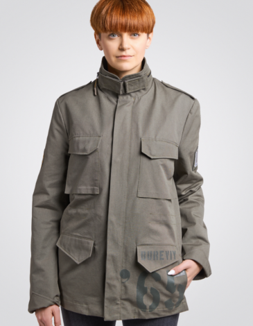 Women's Jacket М-65 Byreviy. Color khaki. The main material: 100% cotton.