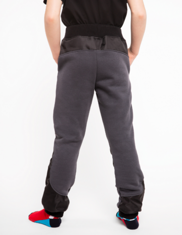 Kids Trousers Soft Landing. Color dark gray. .