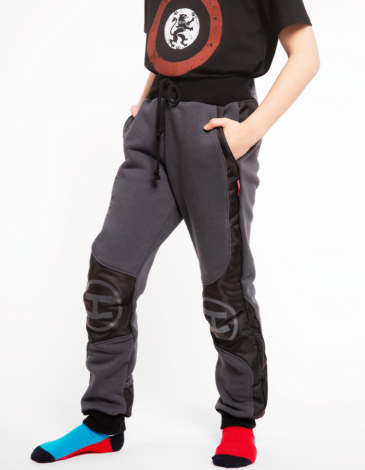 Kids Trousers Soft Landing. Color dark gray. .