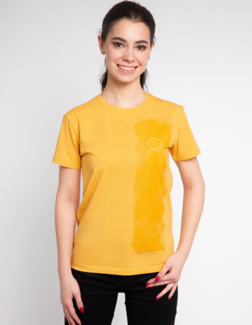 Basic Set Of Women's T-Shirts Colors Burst. Color yellow. Unisex T-shirt (men’s sizes).