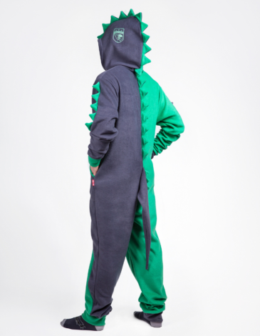 Men's Kigurumi Pajamas Dragon. Color green. .