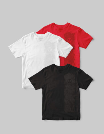 Basic Set Of Men’s T-Shirts Colors Burst. Color red. 3.