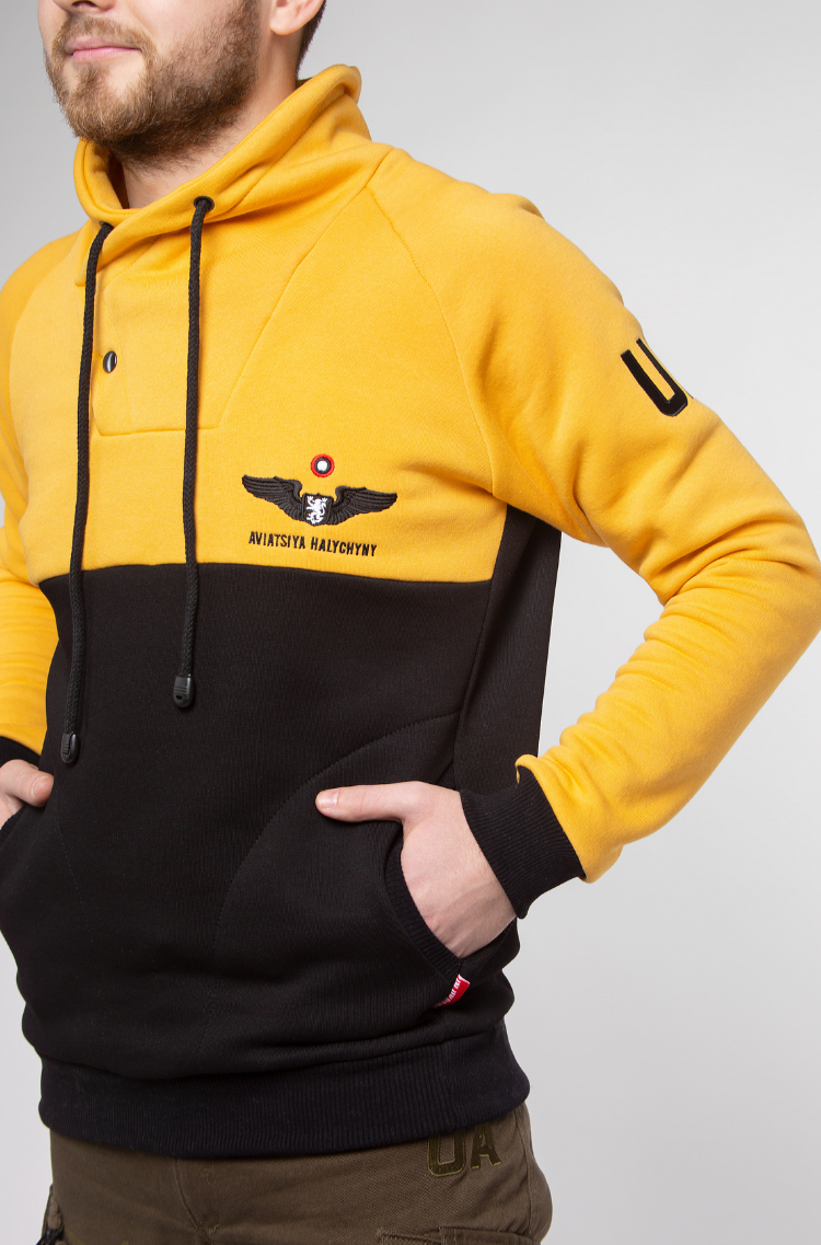 Yellow hoodie sales that says yellow