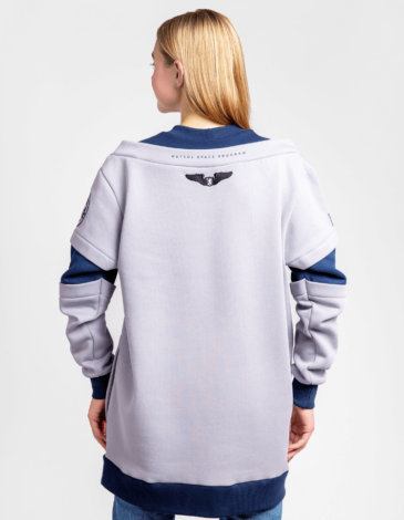 Women's Sweatshirt Wjo Na Mars. Color gray. Three-cord thread fabric: 77% cotton, 23% polyester.