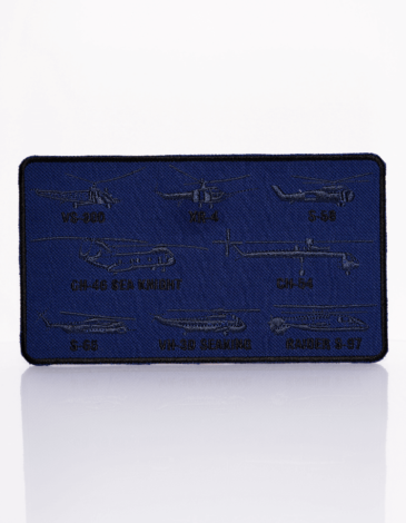 Stripe Sikorsky Helicopters. Color navy blue. .