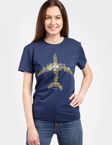 Women's T-Shirt An. The Greatest Hits. Color navy blue. .