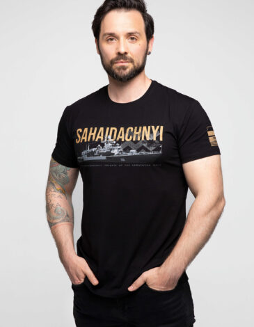 Men's T-Shirt Sahaidachnyi. Color black. .