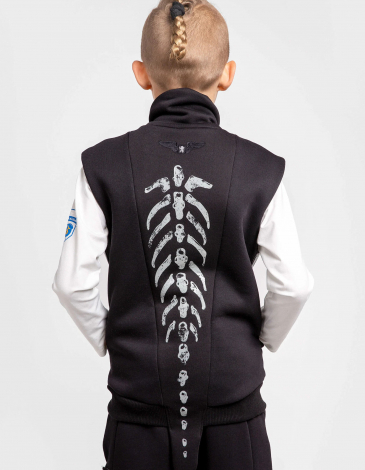 Дитяча Безрукавка Археопетрик. Колір чорний. .