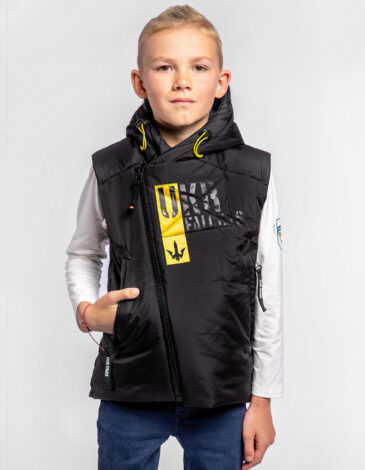 Sleeveless Jacket Ukr Falcons. Color black. .