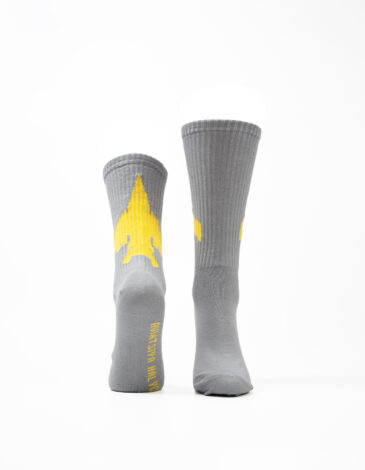 Socks Fighter. Color light-gray. .