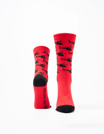 Socks Sikorsky. Color red. 1.