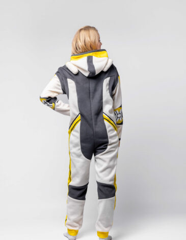 Women's Kigurumi Pajamas Spacesuit. Color yellow. .